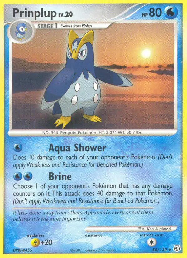 Image of the card Prinplup